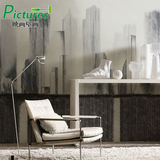 抽象壁纸黑白后现代客厅卧室定制沙发背景墙纸艺术创意大型壁纸画
