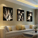 客厅装饰画现代沙发背景墙挂画简约壁画无框画欧式抽象墙画单幅竖