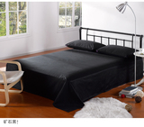 全棉黑色床单单件0.9米1.2 1.5 1.8米单双人纯棉儿童学生宿舍被单