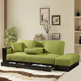 日式现代沙发床可拆洗储物折叠沙小户型客厅布艺沙发组合包邮送货