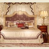 欧式实木床雕花布艺床法式公主婚床1.8 米双人床厂家直销定制家具