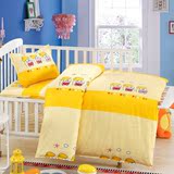 全棉幼儿园被子三件套婴儿床上用品小床套件被褥儿童宝宝卡通被
