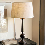 欧美式乡村台灯卧室床头创意复古灯具现代客厅书房铁北欧台灯