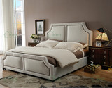 美式布床双人单人床高档北欧现代简约储物高箱皮床软床婚床布艺床