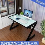 2016宜家钢化玻璃书桌简约台式现代办公桌韩式写字组装28电脑桌