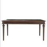 出口美式实木餐桌复古做旧长餐桌欧式办公桌长桌子法式新古典风格