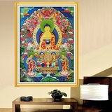 精准印花十字绣唐卡佛教人物系列西藏唐卡满绣全绣图案印好在布上