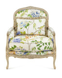 欧式实木老虎椅沙发 美式布艺单人沙发客厅休闲躺椅新古典书房椅