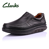 Clarks其乐男鞋春夏商务休闲舒适低帮头层皮懒人套脚透气真皮皮鞋