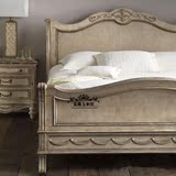 法式复古 新古典美式雕刻实木卧室实木双人床 可定制