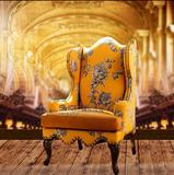 特价美式乡村复古法式简约客厅单人老虎椅梳妆椅真皮皮艺布艺沙发