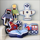 玩具飞机火车纯棉布艺娃娃抱枕靠垫创意公仔儿童玩偶男孩生日礼物