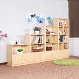 实木自由组合储物柜子多功能书架 简约收纳柜 创意装ABCD儿童家具