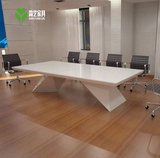 办公家具白色烤漆会议桌定制简约现代时尚开会桌创意洽谈桌会客桌