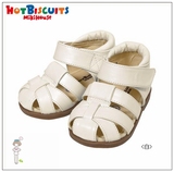 日本代购 mikihouse副牌HotBiscuits婴儿宝宝儿童学步鞋 凉鞋白色