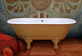 银山正品贵妃浴缸 简约复古时尚浴缸1.7米独立式进口釉面铸铁浴缸