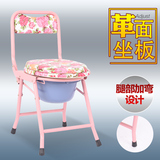新品老年人孕妇座便椅可折叠坐便椅器移动马桶椅厕所大便椅马桶