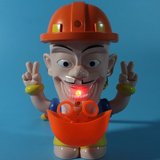 包邮八月十五电动灯光音乐猪猪侠吹泡泡灯笼过家家儿童玩具灯笼