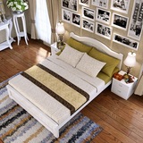 欧式床全实木白色纯实木现货特价 深色新款 公主床1.5m1.2m1.8m床