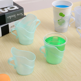 加厚杯托 一次性纸杯托环保塑料杯托塑杯杯架一包8只创意杯托包邮