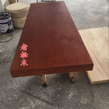 定制实木桌面板桌子面板窗台板台桌餐桌木台面板吧台板老榆木板材