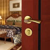 德国Mrlock 实木门锁 pvd金色室内门锁卧室房门锁不锈钢执手锁具