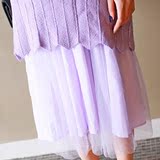 2016春季韩版两件套装长袖修身毛衣蕾丝包臀显瘦针织连衣裙长裙女