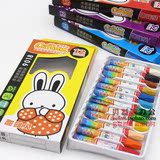 韩国时尚 咖啡兔油画棒12色 18色 24色 36色油画棒 彩色蜡笔