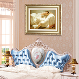 装饰画床头卧室挂画美式欧式现代简约温馨浪漫横幅壁画风景人物