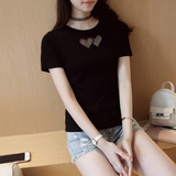 夏季学生闺蜜装韩版女装修身加大码纯棉短袖女上衣T恤女子打底衫