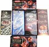 俄罗斯纯黑巧克力72%75%85%72%90%整棵榛仁黑巧克力特价促销600克
