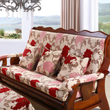 实木沙发坐垫带靠背加厚可拆卸海绵红木沙发坐垫抱枕连体四季垫套