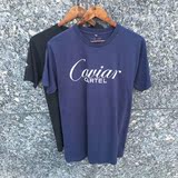【UPS潮流】SSUR Caviar Tee短袖T恤陈小春上身藏蓝色黑色带字母