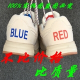 韩国百搭复古BLUE RED情侣鸳鸯男女原宿运动鞋休闲鞋跑鞋米白跑鞋