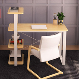 简易电脑桌 简约现代书架办公桌写字桌书桌钢木桌特价小户型桌子