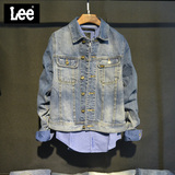 Lee专柜代购春季新款男士短外套时尚外套牛仔夹克 L14220P45U16