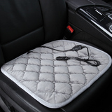 汽车加热坐垫 冬季车载垫子 保暖通用座垫单片 毛绒椅垫