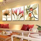 热销新型环保无甲醛客厅装饰画现代简约沙发背景墙挂画无框画花卉