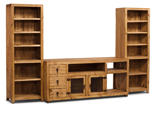 宜家客厅新款电视柜书架组合美式乡村实木简约落地斗柜置物架组合