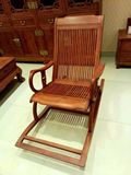万魅生活红木摇椅躺椅实木红木家具现代新中式椅缅甸花梨缅花遥椅