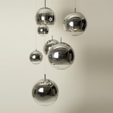 北欧风格 电镀玻璃球LED吊灯现代简约时尚客厅卧室书房餐厅