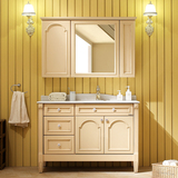 心海伽蓝欧式卫浴柜落地美式仿古柜浴室柜组合陶瓷盆KL822097