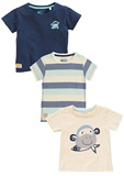 【现货】英国NEXT代购 16夏男宝宝男童百搭小猴子短袖T恤 3件组
