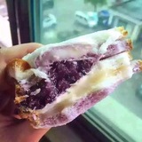 包邮三层天宇香芋冰淇淋紫米面包10个装香芋黑米奶酪夹心手撕面包