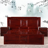 非洲酸枝大床红酸枝辉煌床双人床中式现代简约床实木婚床红木家具