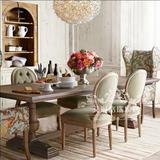 出口美式实木餐桌复古现代长餐桌欧式办公桌长桌子法式新古典风格