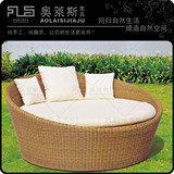 厂家直销仿藤沙发圆床藤艺沙发沙发床户外沙发藤椅特价ALS-096