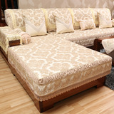 丹妮娅 新中式沙发垫四季现代实木沙发客厅布艺坐垫沙发套巾定做