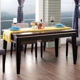实木餐桌椅组合6人饭台餐台简约现代时尚北欧小户型长桌子家具