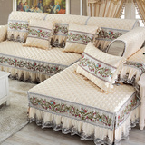 欧式沙发垫布艺坐垫四季防滑沙发巾客厅组合沙发套贵妃全包可定制